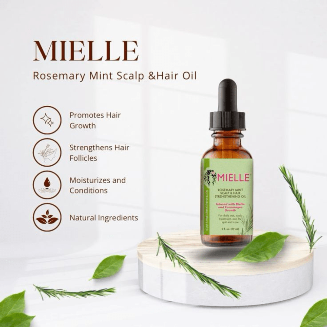 Mielle Rosemary Mint Scalp & Hair Strengthening Oil : 59ml - Image 7